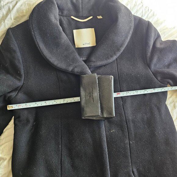 Aritzia Wilfred Cocoon Wool Coat - 2018 - Dark Charcoal - Sz XS - Picture 15 of 16